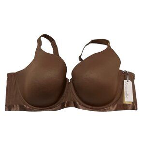 Ambrielle Bra Womens 50DD Tan Super‎ Soft Unlined Full Coverage Underwire Nutmeg
